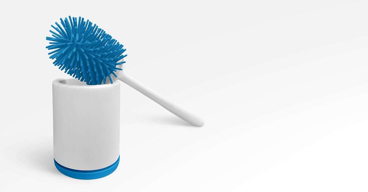 Use a brush for unclog the toilet